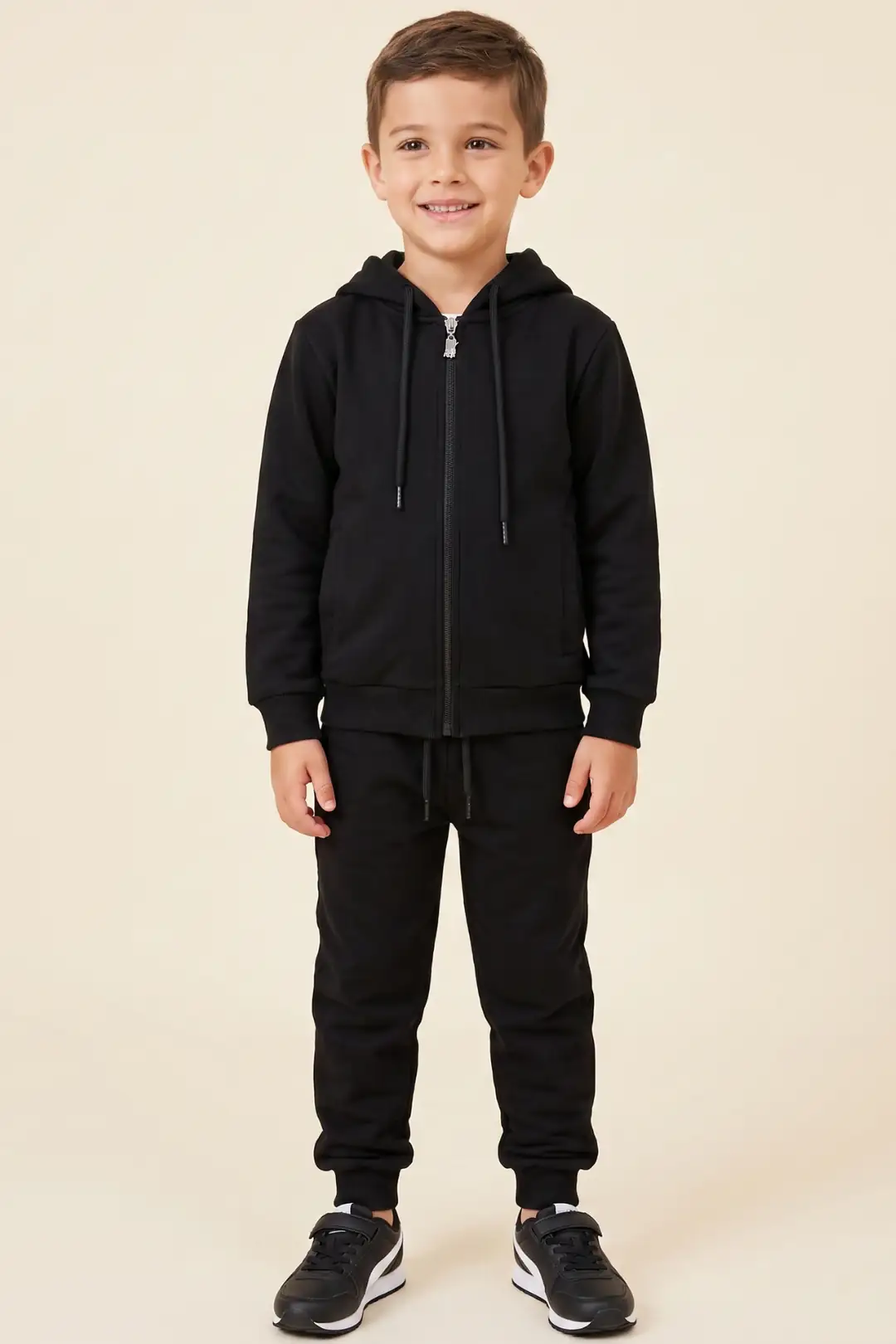 Unisex Takım Hırkalı 2 İplik Kumaş